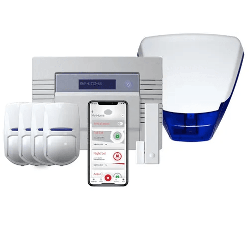 Wireless burglar alarm kit installed by Sure Alarms
